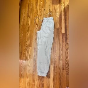 White jogging pants